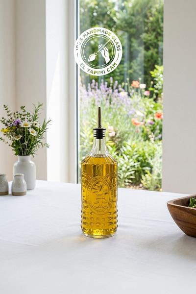 Glamis Selen Concept Fleur De Lis Model Large Size Handmade Glass Oil and Vin...
