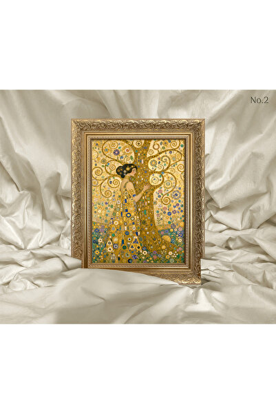Vetro Design Art Nouveau - Tree of Life and Woman Framed Painting