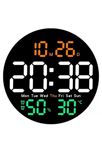 STARSTAR Digital Wall Clock Remote Control LED Clock 10-Level Brightness Auto...