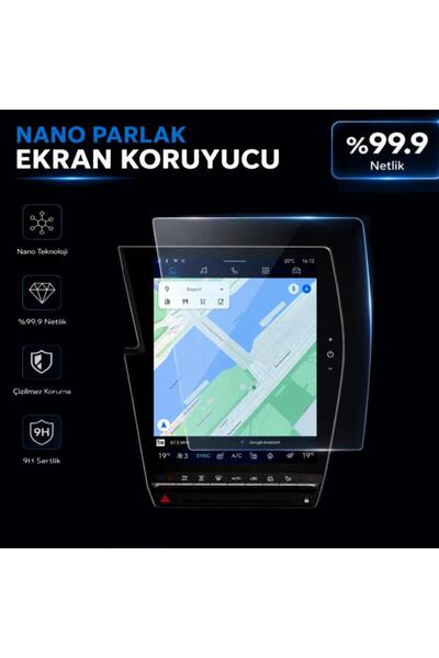 Engo Renault Scenic E-Tech Ekran Koruyucu Multimedya 12 inç