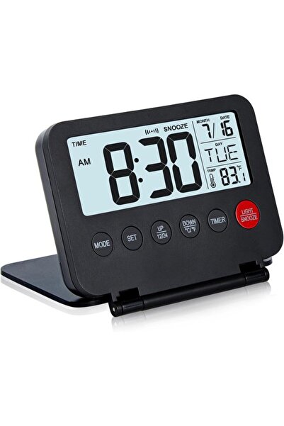 STARSTAR Alarm clock - clock radio - Slimline - large LCD screen - w/snooze F...