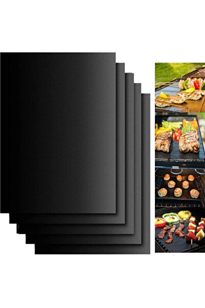 STARSTAR 5-pack of BBQ mats, gas grill mats, baking mats, high temperature re...