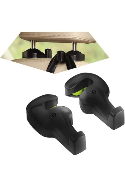 STARSTAR 4-Pack 360° Rotating Concealed Car Seat Headrest Hooks for Shopping ...