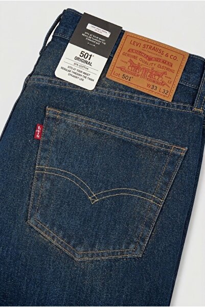Levi's 501 ®   بنطلون جينز رجالي أصلي مصنوع من القطن بنسبة 100% --0032