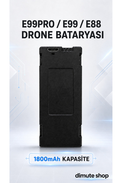 Dimute Shop E99PRO E99 E88 DRONE BATARYASI 1800mAh