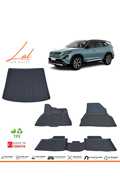 Lal Renault Boreal 3D Havuzlu Paspas Üst Kademe Bagaj Havuzu Seti (2026 ve so...