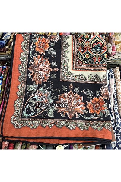 Gül Eşarp Glamouria Modal Scarf Hand-Stitched