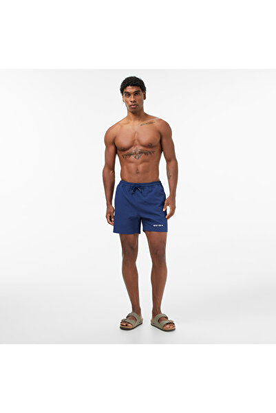 United4 Regular Fit Men's Navy Blue Swim Shorts