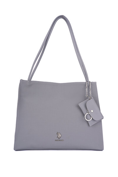 U.S. Polo Assn. حقيبة كتف نسائية باللون الرمادي Us26661