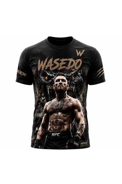 Genel Markalar WASEDO Fight Your Limits Premium Slim Fit Baskılı Tişört