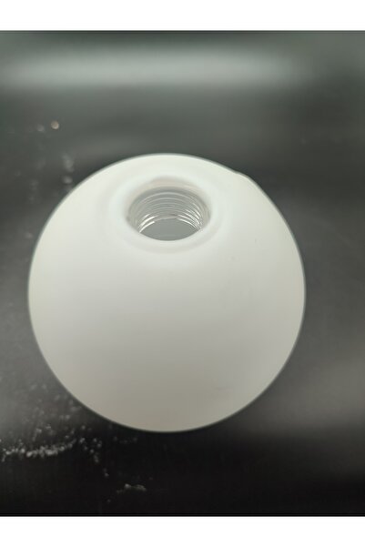 KUĞULU (G.9) AMPULE GÖRE,GLOB AVİZE CAMI.BEYAZ RENKTE (Çapı:10.00 cm) KÜRE.Kendinden dişli.