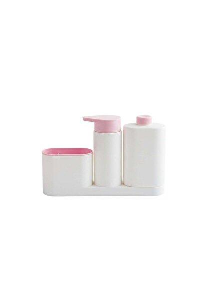 China Kitchen Cleaning Set with Soap Dispenser and Sponge Holder 2 Pieces