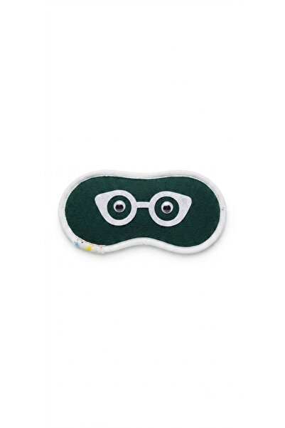 Vira Rise Green Plush Sleeping Eye Mask with Glasses and Moving Eyes - with L...
