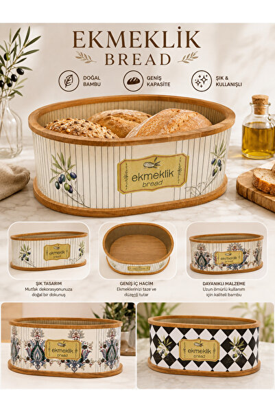 kumkumticaret Bamboo Bread Basket |   Decorative Oval Bread Basket |   Bread ...