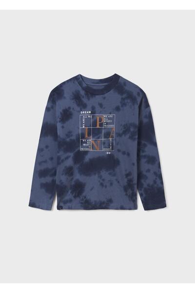 MAYORAL Μπλούζα tie dye "Dream" μπλε