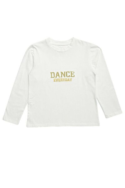 Evita Μπλούζα "Dance everyday" λευκή