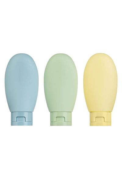 BAMI NETWORK Set sticle calatorie silicon culori pastelate 60ml