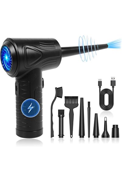 STARSTAR 3-Speed Rechargeable Electric Cordless Compressed Air Duster Blower ...