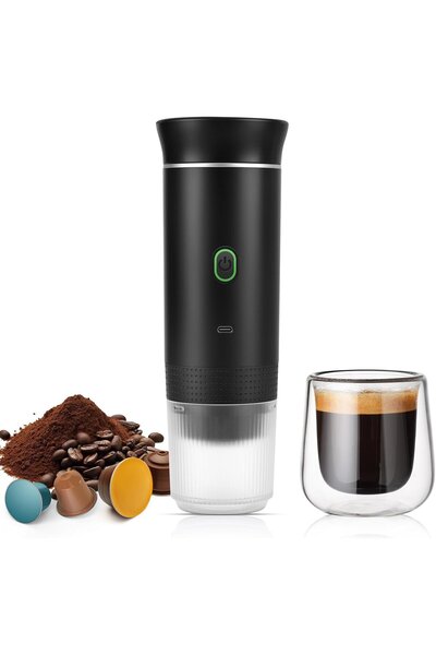 STARSTAR Rechargeable 12V Portable Espresso Maker & Travel Coffee Machine for...