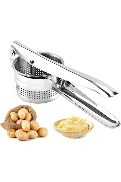 STARSTAR Stainless steel potato press, commercial-grade tool for pressing fru...