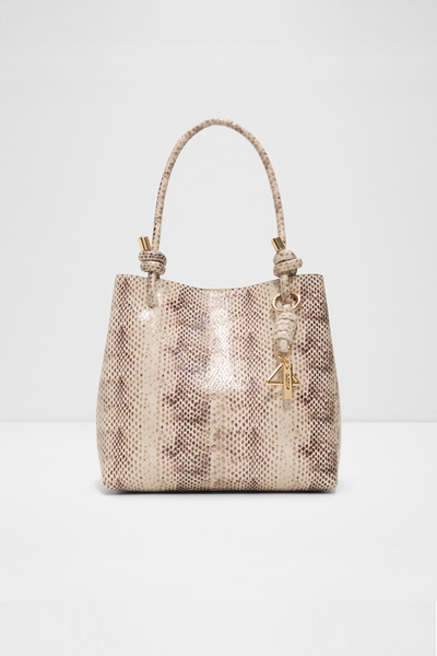 Aldo EVIELILY - Kadın Suni Deri Gri Desenli Mıknatıslı Kapaklı Satchel Çanta