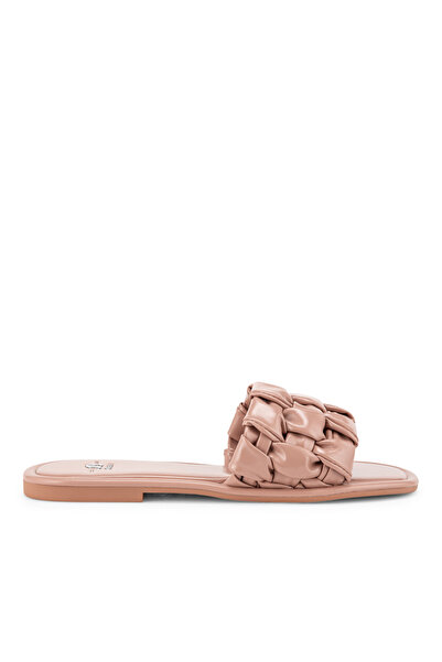 BATA Woven Strap Slide Sandals