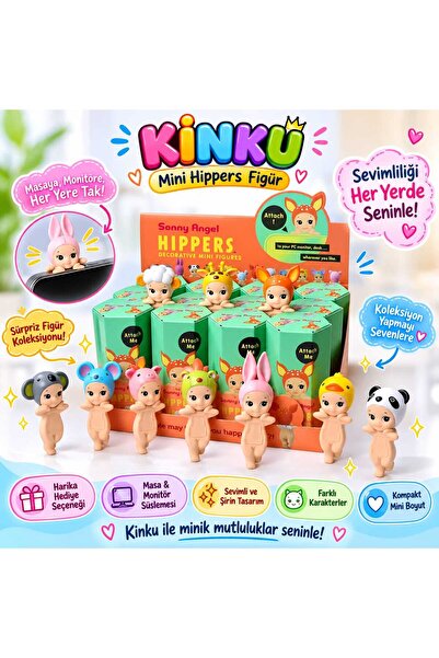 KİNKU Sonny Angel Hippers Telefon Tablet Dekoratif Mini Figür (Tekli Rastgele...