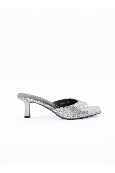 BATA Textured Heel Mule Sandals