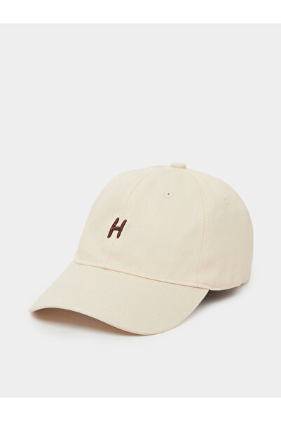 Styli Beige Embroidered H Baseball Cap