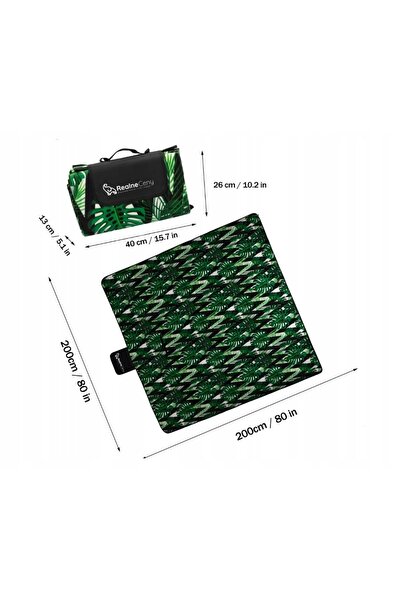 NO BRAND Covoraș de picnic și plajă complet izolat, pliabil, impermeabil, 200 cm