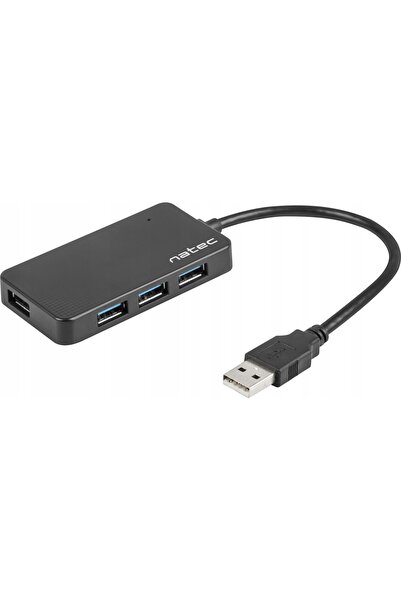 Natec HUB USB 3.0 MOTH 4 PORTURI NEGRU (NHU-1342)
