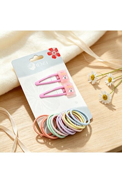 idei Set complet accesorii de păr pentru fete mici, 2 agrafe decorative și 16...