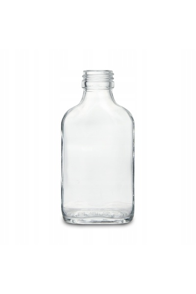 NO BRAND 50x Sticlă de sticlă tip hip flask 100ml pentru Vodcă, Lichior, Suc,...