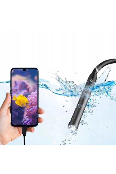 Blow Cameră de inspecție endoscop HD cu două lentile, USB C, 2M, controlabilă...