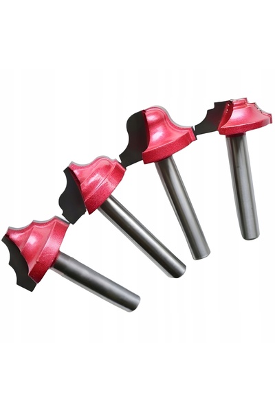 NO BRAND Freză 4 bucăți. Set freze din carbură VHM pentru lemn, 22mm și 6mm