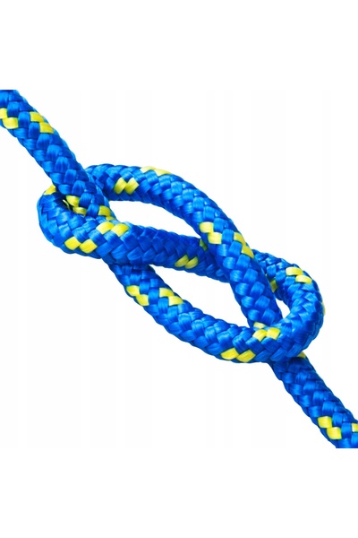 NO BRAND Frânghie din polipropilenă 8 mm, 50 m, frânghie împletită pentru nav...