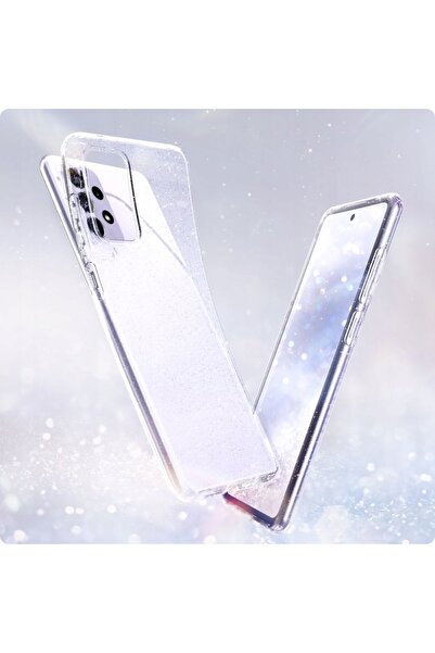 Spigen Husă transparentă cu sclipici din cristale lichide pentru Galaxy A72