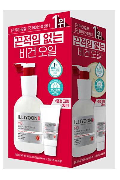 ILLIYOON MD Red Itch Care Oil 200ml Set (+Cream 30ml)