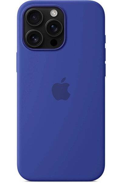 Apple Husă de silicon MagSafe pentru iPhone 16 Pro Max albastră