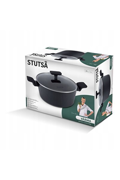 NO BRAND STUTSA VARMA oală de 4 L cu capac de 24 cm, cu strat antiaderent
