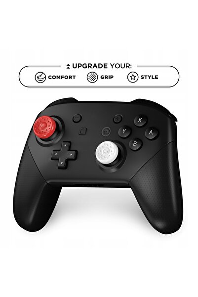NO BRAND KontrolFreek Gripuri din cauciuc anti-alunecare pentru joystick, 8 b...