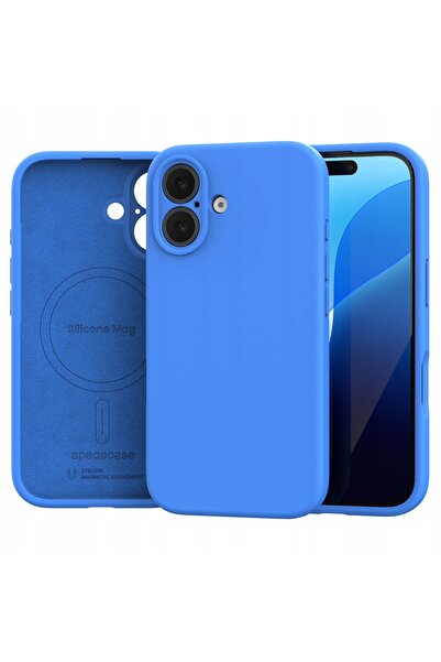 NO BRAND Husă pentru iPhone 16, Spacecase, din silicon, compatibilă MagSafe