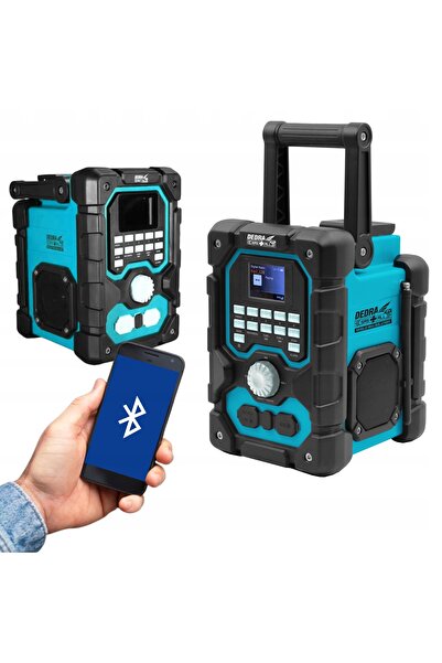dedra Radio BUDOWLANE SAS+ALL DAB+ FM + Alimentare difuzor Bluetooth USB AUX