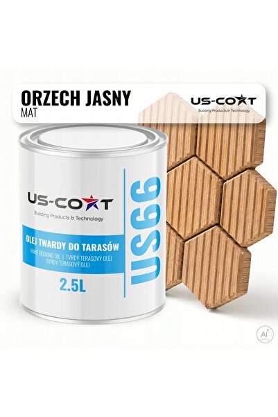 NO BRAND Ulei pentru lemn pentru terase, Nuc deschis, 2,5L, Rezistent, Colora...