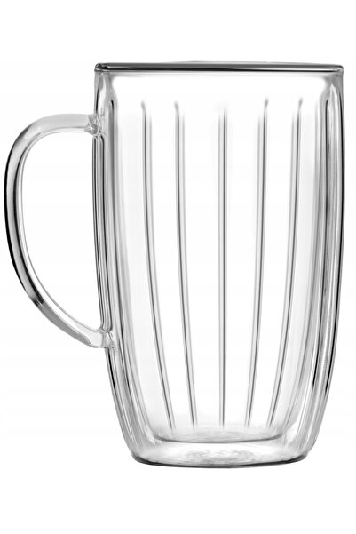 NO BRAND VIALLI 2 Pahare Termice pentru Ceai Cafea Latte, Înalte, cu Mâner, 3...