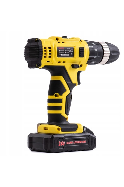 BOXER Mașină de găurit și înșurubat cu acumulator 24 V, 2 baterii Li-Ion 2,8 Ah