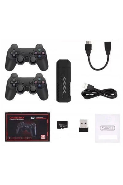 NO BRAND Consolă Retro X2 HDMI Game Stick 64 GB 30.000 de jocuri