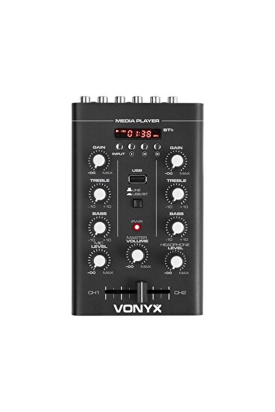 NO BRAND Mixer cu 2 canale USB/MP3/BT STM500BT pentru vloggeri DJ