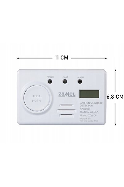 NO BRAND Senzor detector alarmă gaz monoxid de carbon cu baterie încorporată ...