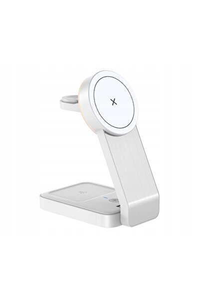 NO BRAND Încărcător pentru dispozitive Apple x-kom Alu MagCharger 3 în 1 Alb ...